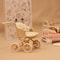 Baby Stroller Furniture in Lotus Pink and Light Green for Dollhouse
