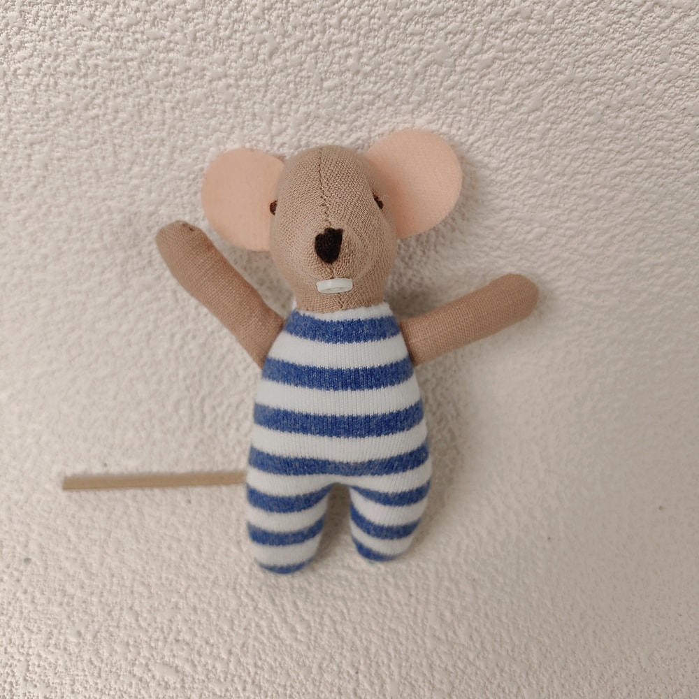 Baby Stroller Furniture in Lotus Pink and Light Green for Dollhouse