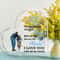 Heart-Shaped Inspirational Dad Acrylic Plaque, Keepsake Paperweight for Bedroom Decor, Perfect Gift for Dad