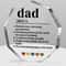 "Dad Definition Father Acrylic Decorative Sign for Dad Stepdad Bonus Dad Thank You Birthday Christmas Gift
