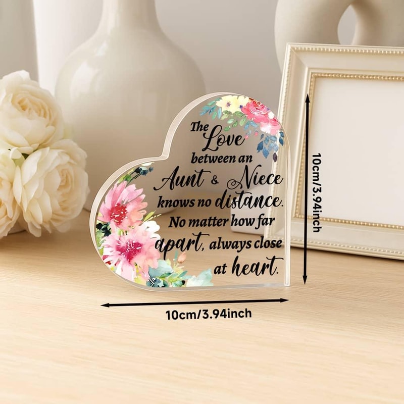 Boho Farmhouse Aunt & Niece Love Sign, Perfect Decor for Bedroom, Living Room or Office. Ideal Gift Idea