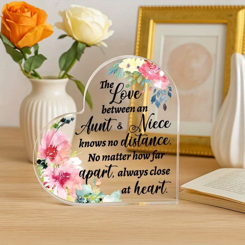 Boho Farmhouse Aunt & Niece Love Sign, Perfect Decor for Bedroom, Living Room or Office. Ideal Gift Idea