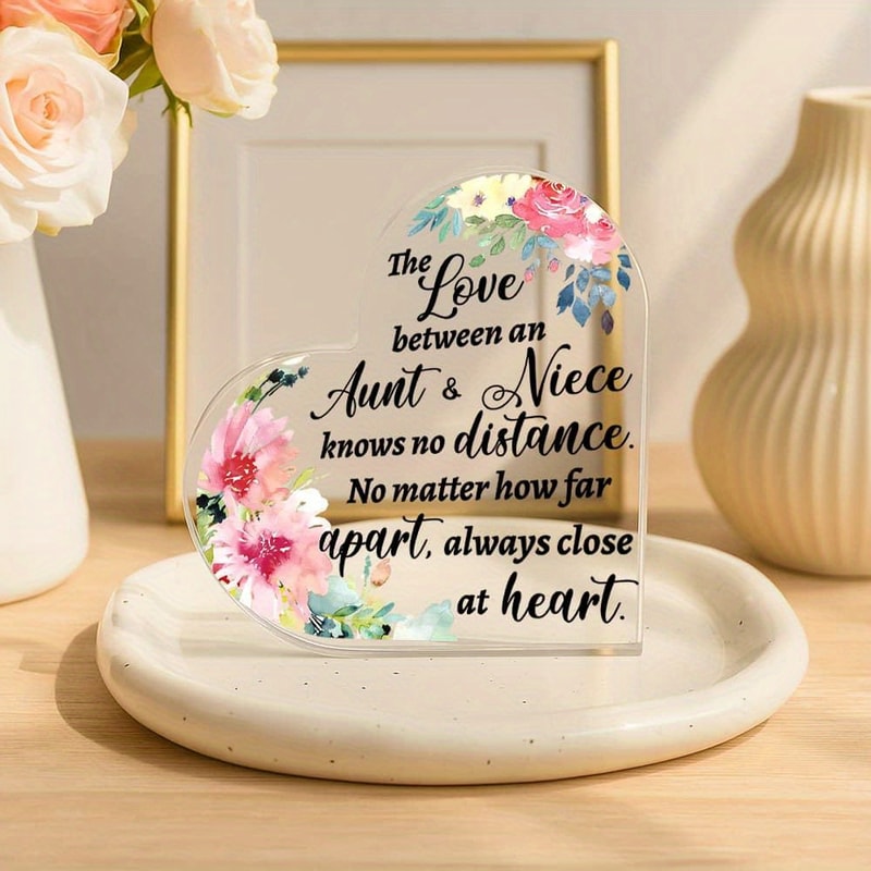 Boho Farmhouse Aunt & Niece Love Sign, Perfect Decor for Bedroom, Living Room or Office. Ideal Gift Idea