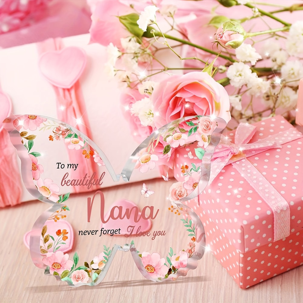 Decorative Plaque Butterfly, Appreciative Gifts for Nana, Special Gift Plaque