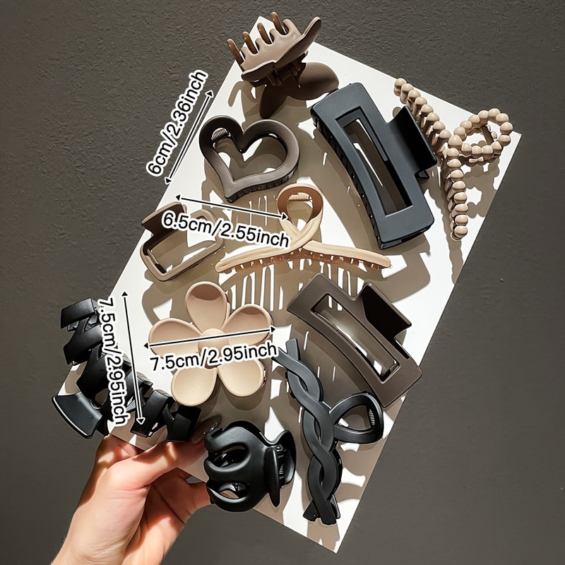 Women's Back Head Hair Shark Clip, Women's High-end Frosted Clip Set