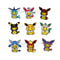 Set of Creative Pikachu Cos Eevee Enamel Pins, Metal Badge Backpack Accessories