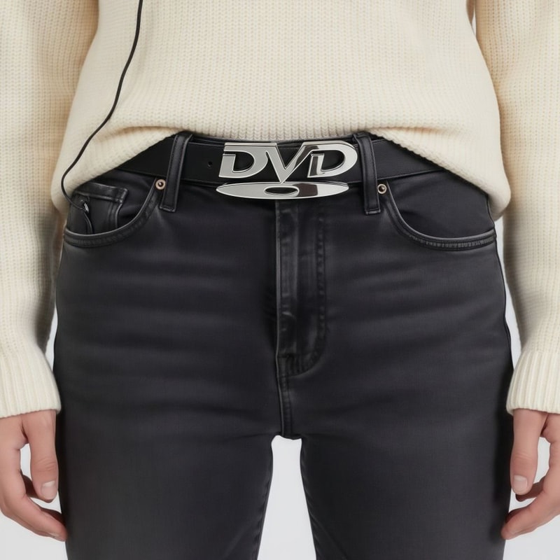 Nostalgic Design English Buckle Belt, Casual Sturdy Women's Belt, Versatile Fashion Design for Jeans Decoration