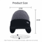 Windproof Winter Thermal Knit Baseball Cap, Warm Hat with Ear Flap, Fleece Block for Men and Women, Outdoor Sports Therm