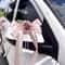 European And American Retro Car Rearview Mirror Bow Decoration Color Fleet Flower Wedding Chair Bac 2