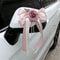 European And American Retro Car Rearview Mirror Bow Decoration Color Fleet Flower Wedding Chair Bac 7