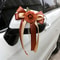 European And American Retro Car Rearview Mirror Bow Decoration Color Fleet Flower Wedding Chair Bac 8