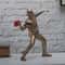 Flower Thrower Statue Bomber Banksy Sculptures, Collectible Figurine Desk Home Decoration