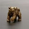 Brass Polar Bear Statue, Vintage Copper Animal Craft, Mini Tea Table Pet Accessories