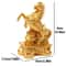 Feng Shui Horse Zodiac Animal Sculpture, Wealth Fortune Ornament for Desktop, Bookshelf Decor