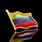 Waving National Flag Style Venezuela Fashion Flag Pin Brooch With Butterfly Clip, Safety Pins Flag Badge Brooch