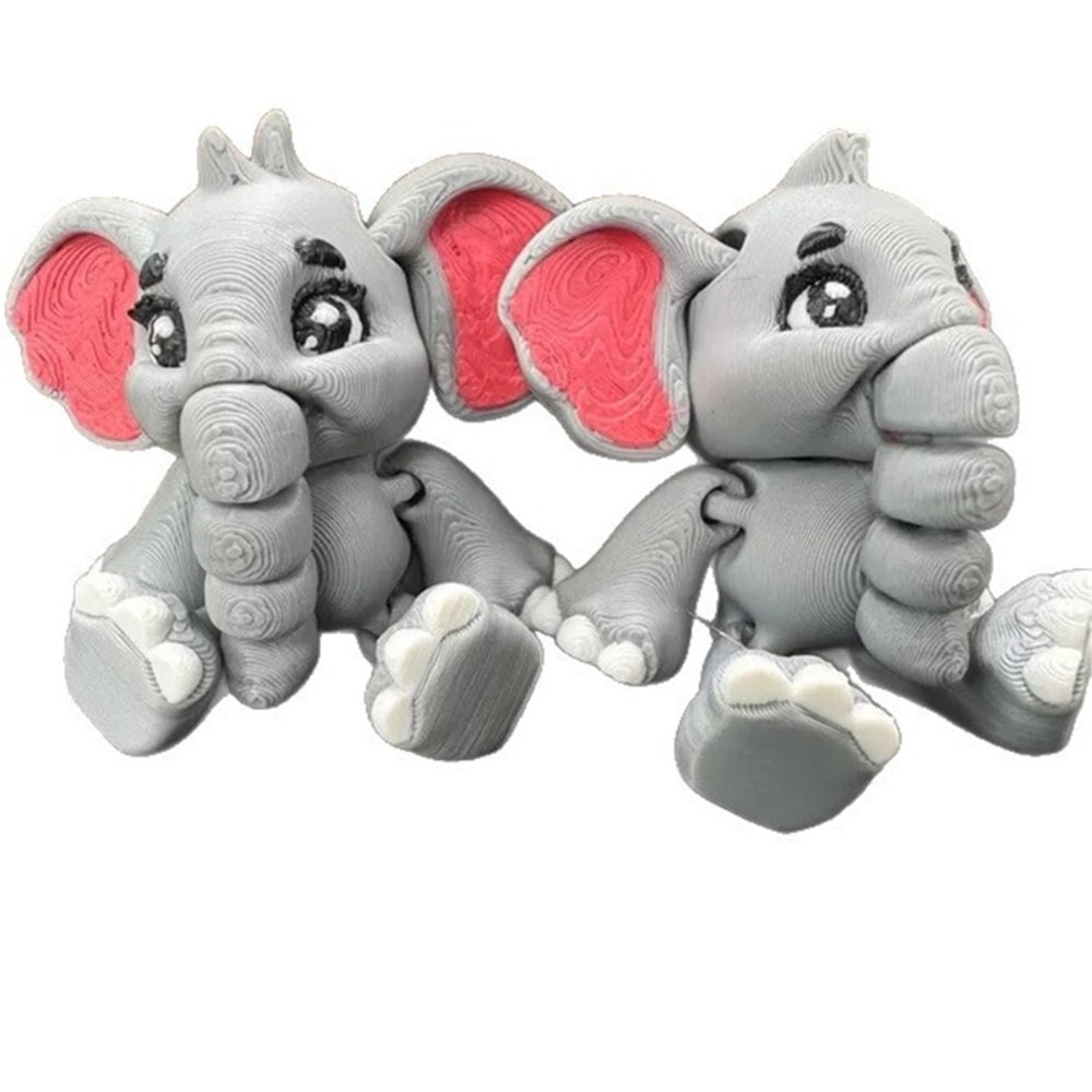 Home Decoration Accessories Desk Figurines Movable Elephant Gift