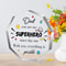 Unique Father Gift, Sentimental Fathers Day Dad Gifts for Men, Clear Acrylic Plaque Home Decor from Son Daughter