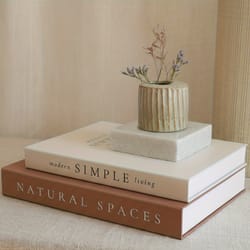 decorative faux books, stackable and modern minimalist style for home decor