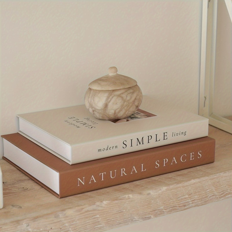 Decorative Faux Books, Stackable and Modern Minimalist Style for Home DecoR