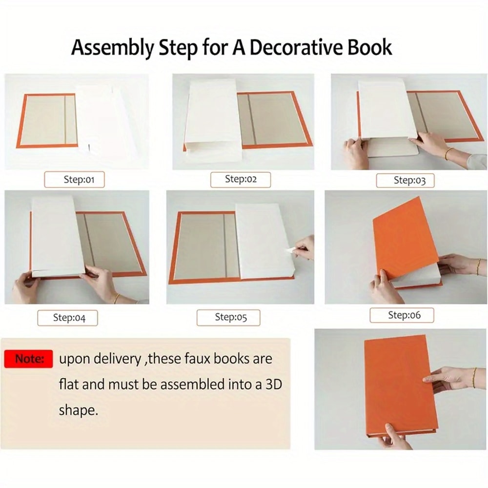 Decorative Faux Books, Stackable and Modern Minimalist Style for Home DecoR