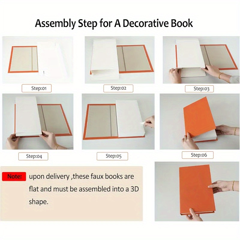 Decorative Faux Books, Stackable and Modern Minimalist Style for Home DecoR