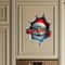 Christmas Sticker With Breaking Wall Effect Removable Santa Claus Wall Decal For DamageFree Instal 0