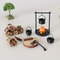 Decorative Mini Campfire and Teapot Statue, Desktop Photo Props for Christmas Gifts