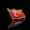 Retro Turkey National Flag Enamel Pin, Lapel Badge for Scarfs, Clothes, and Bags