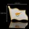 Gold Plated Flag Lapel Pin, The Republic of Cyprus Country Map Badge Fashion Accessory