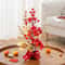 Get Rich Chinese Artificial Flowers Red Berry Branch Wedding Pots Tabletop Decoration 1