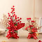 Get Rich Chinese Artificial Flowers Red Berry Branch Wedding Pots Tabletop Decoration 4