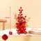 Get Rich Chinese Artificial Flowers Red Berry Branch Wedding Pots Tabletop Decoration 5