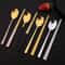 Korean Steel Cutlery Set, Sushi Sticks, Dinner Spoons, and Dessert Spoon Flatware Set