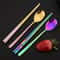 Korean Steel Cutlery Set, Sushi Sticks, Dinner Spoons, and Dessert Spoon Flatware Set