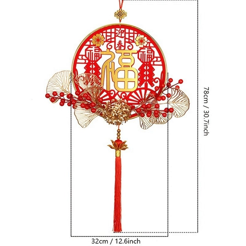Chinese New Year Celebration Decoration, New Year Pendant - Festive Hanging Gift Idea
