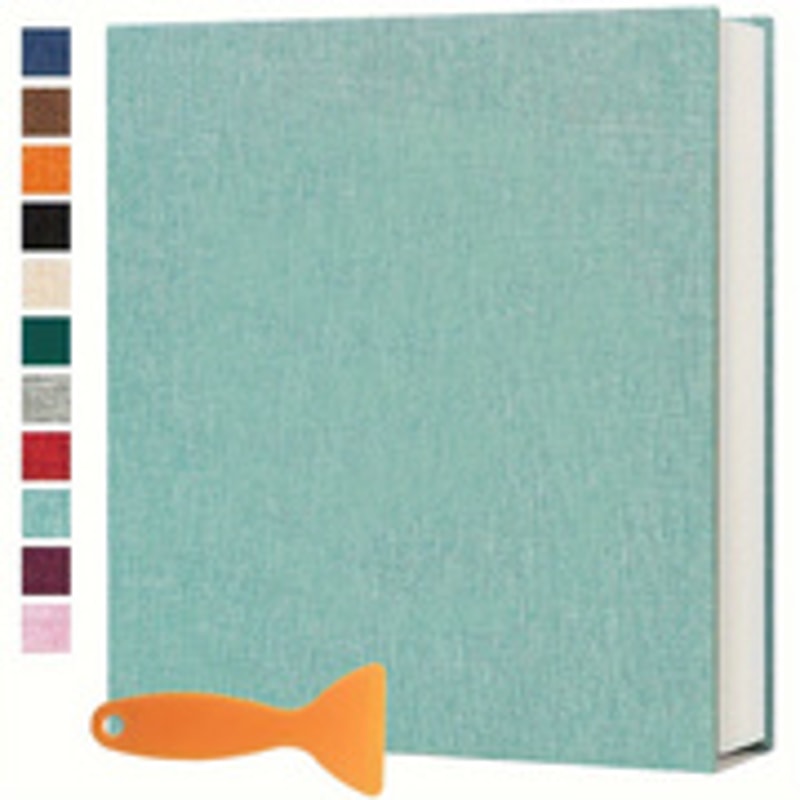 Self Adhesive Photo Storage Album, Solid Color Large Pages for Weddings & Anniversaries