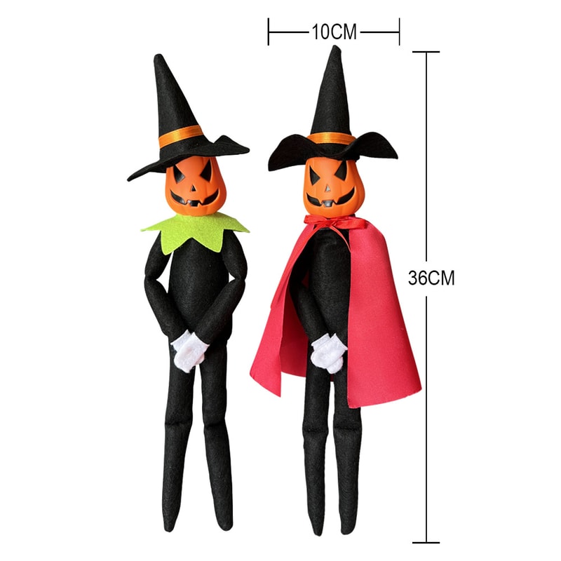 Halloween Elf Doll Pumpkin Ornament For Home Desk Decoration Accessories 3