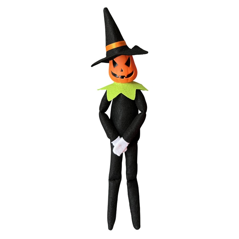 Halloween Elf Doll Pumpkin Ornament For Home Desk Decoration Accessories 4
