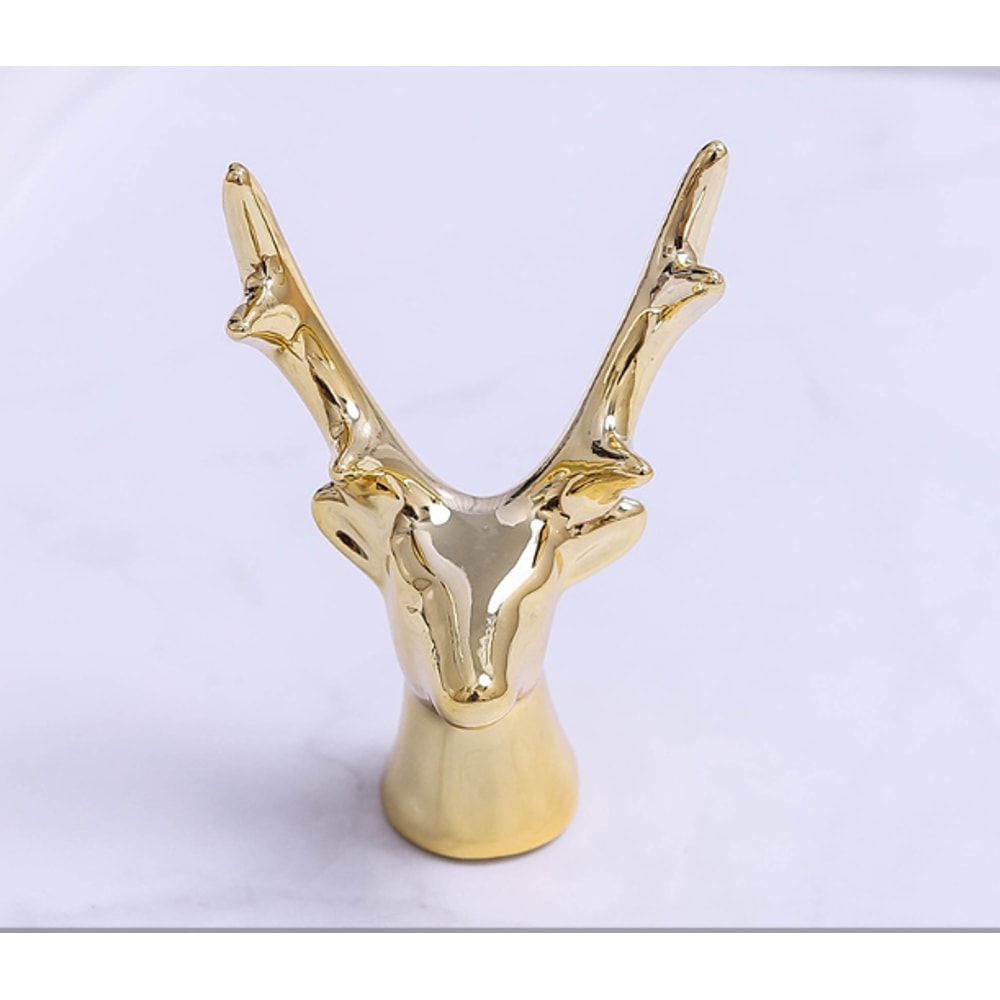 Gold and White Home Decoration Accessories, Small Decorative Accents for Shelves in Livingroom and Bedroom