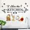 Beauty and the Beast Kitchen Wall Sticker, Shiny Finish Kitchen Art for Cabinets and Dining Room Decoration