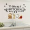 Beauty and the Beast Kitchen Wall Sticker, Shiny Finish Kitchen Art for Cabinets and Dining Room Decoration
