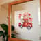 Heart Balloon Rose Red Truck Sticker, Cute Bear Truck Window and Door Decoration, Dreamy Room Decor