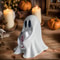 Funny Halloween Ghost Statue Holding Coke, Cute Shape Ornament, Home Desktop Holiday Decoration for Festive Vibes