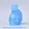 Natural Crystal Skull Cat Figurine, Hand-Carved for Halloween Decor & Gift Ideas