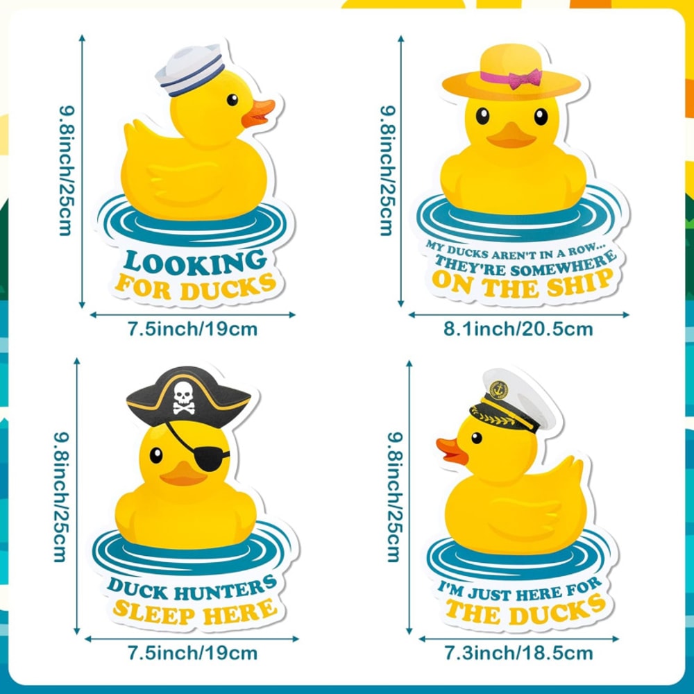 Funny Summer Ducks Themed Cruise Ship Car Cabin Refrigerator Magnet