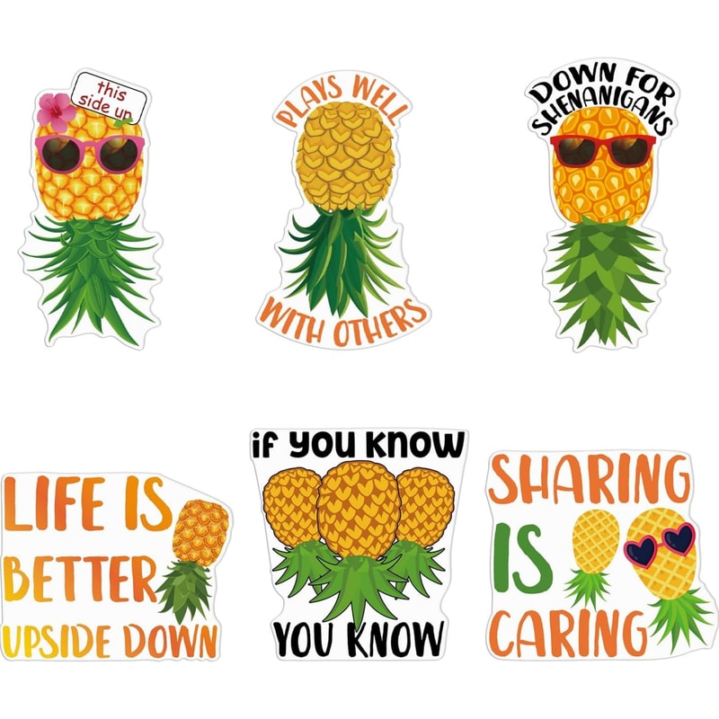 Swingers Swinging Lifestyle Magnets, Upside Down Pineapple Cruise Ship Door Decorations