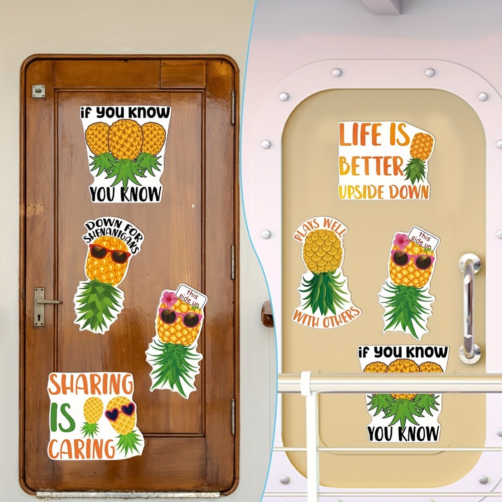 Swingers Swinging Lifestyle Magnets, Upside Down Pineapple Cruise Ship Door Decorations