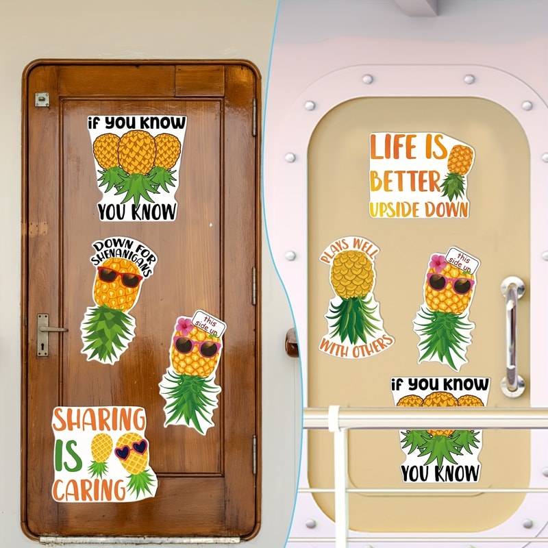 Swingers Swinging Lifestyle Magnets, Upside Down Pineapple Cruise Ship Door Decorations