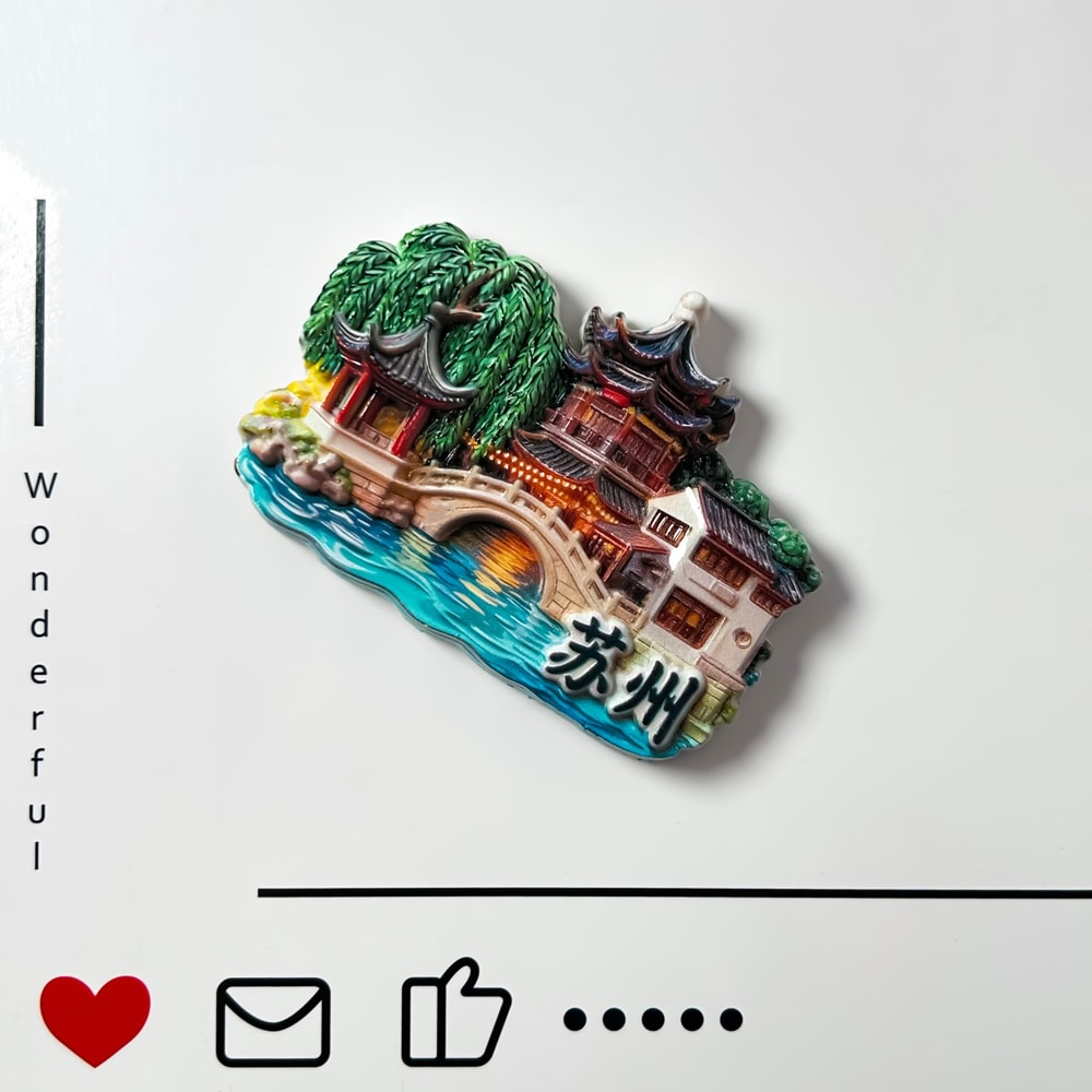 Suzhou Gardens Moon Tower Relief, Creative Landscape Exquisite Home Decoration Souvenirs