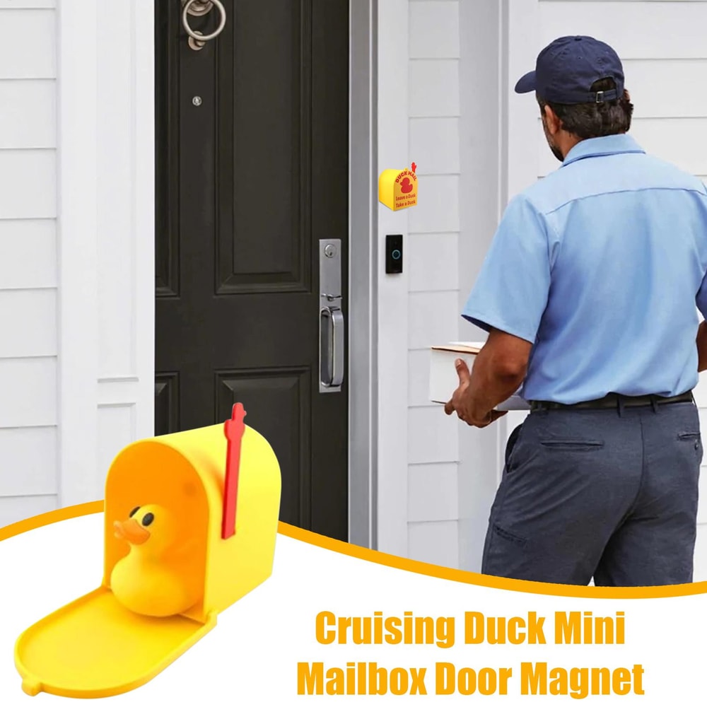 Interactive Duck Exchange Magnetic Stickers for Fridge, Locker Doors Decor